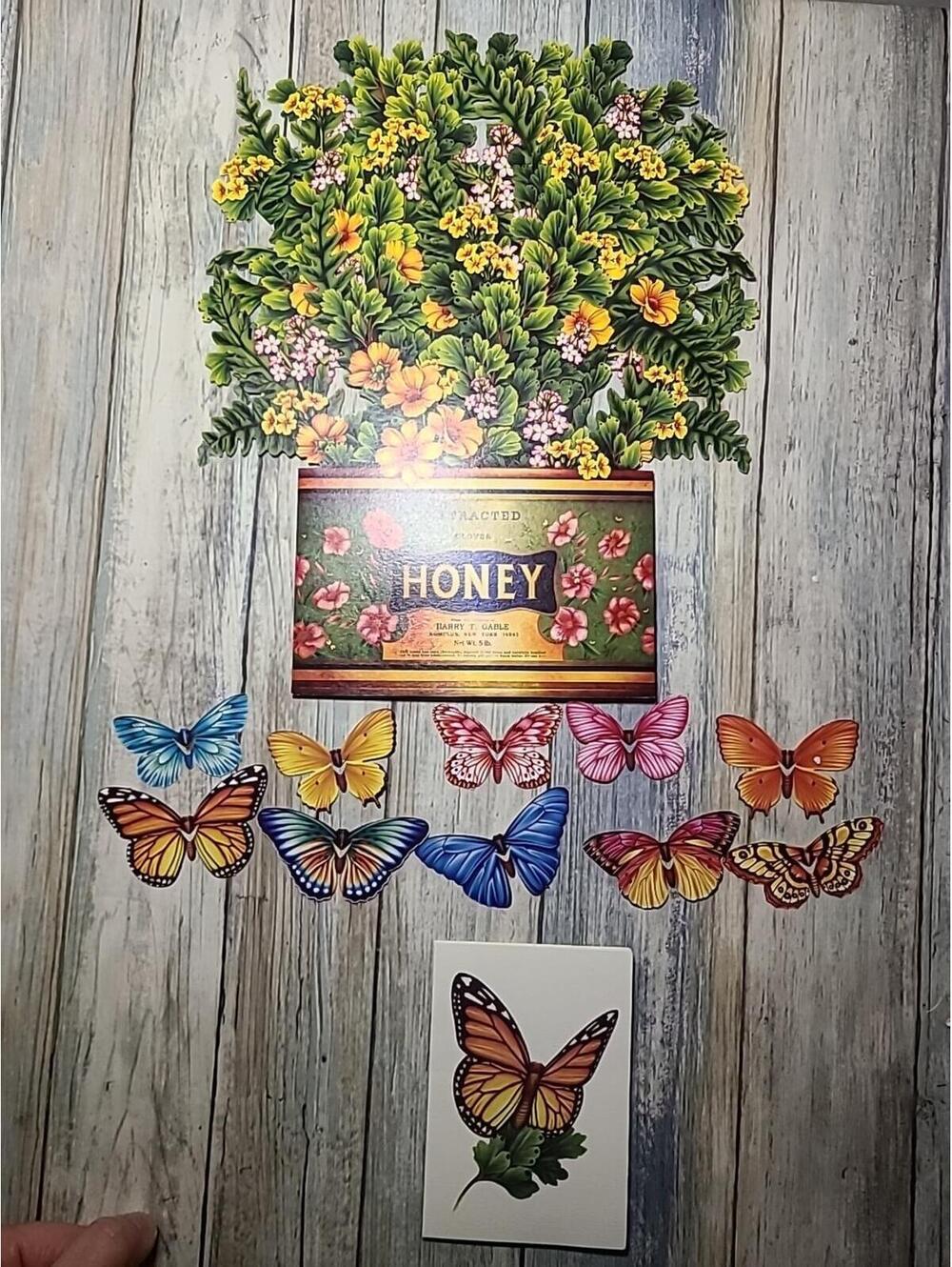 Charming Butterflies & Buttercup Pop-Up Card: Unique Keepsake for Any Occasion.